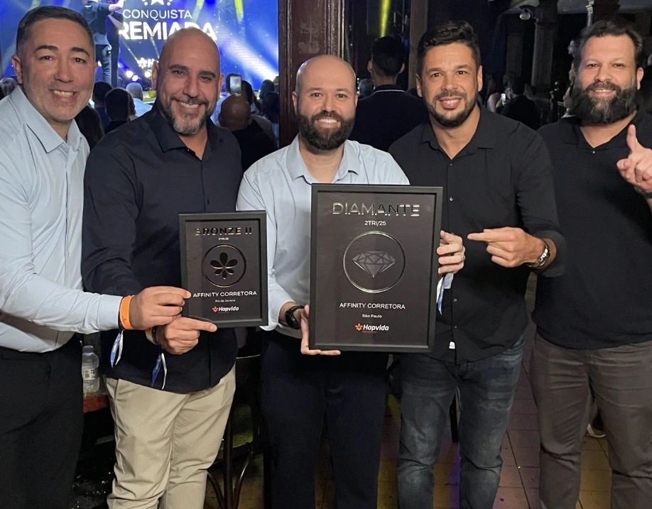Conquista Premiada Hapvida — Diamante e Bronze II | 2º trimestre de 2025 — Affinity Corretora