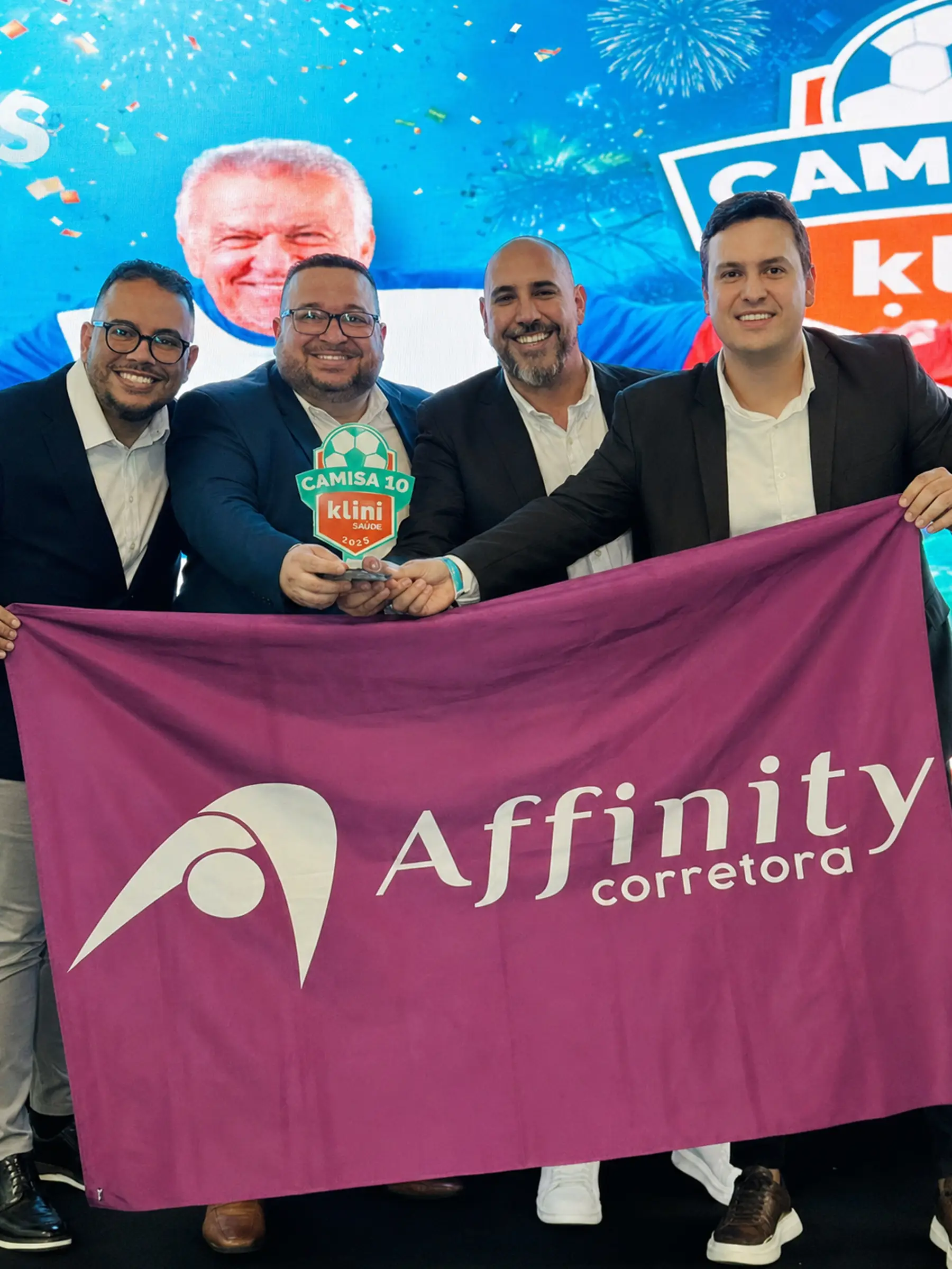 Profissionais da Affinity em evento de relacionamento